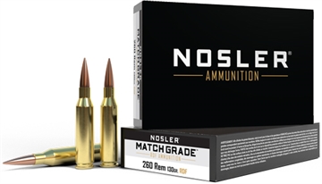 Picture of Nosler Match Grade RDF 260Rem 130gr RDF Hollow Point Boat Tail 20 Per Box/10 Case 60138