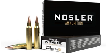 Picture of Nosler Match Grade RDF 223Rem 70gr RDF Hollow Point Boat Tail 20 Per Box/40 Case 60130