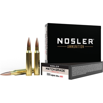 Picture of Nosler Nosler Match Grade Rifle Ammunition 338 Lapua 300 gr. CC HPBT 20 rd. 43136