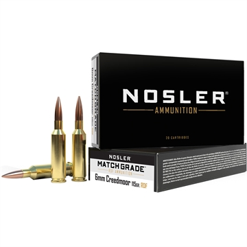 Picture of Nosler Nosler Match Grade Rifle Ammunition 6mm Creedmoor 115 gr. RDF HPBT 20 rd. 60170