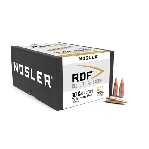 Picture of Nosler RDF 30 CALIBER (0.308'') HOLLOW POINT BOAT TAIL 175GR 500/BOX 53171
