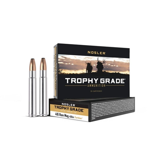 Picture of Nosler Safari Rifle Ammunition .416 Rigby 400 gr PT 2400 fps - 20/box 40620