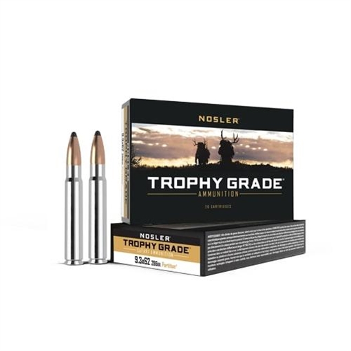 Picture of Nosler Safari Rifle Ammunition 9.3x62mm 286 gr PT 2350 fps - 20/box 40602