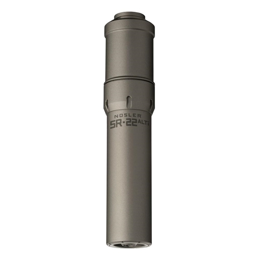 Picture of Nosler Suppressor SR-22 ALTi 1/2x28 .22 Cal 7.53" Grey 90602