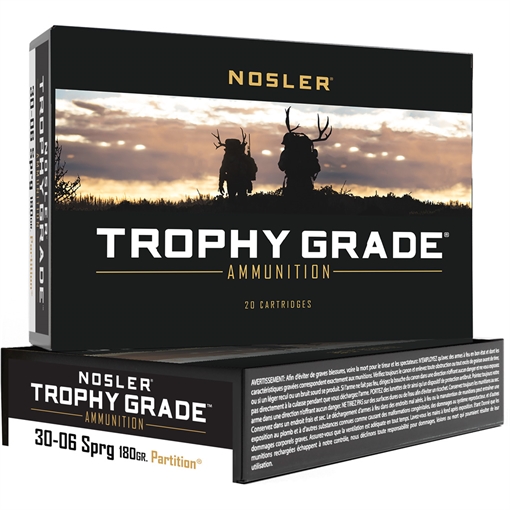 Picture of Nosler Nosler Trophy Grade Rifle Ammunition 30-06 SPRG 180 gr. PT SP 20 rd. 46142