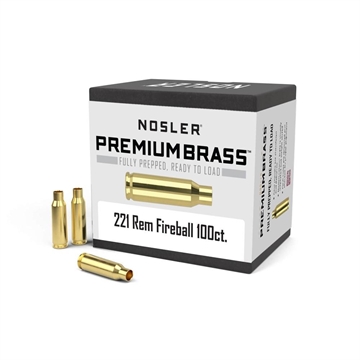 Picture of Nosler Unprimed Brass Rifle Cartridge Cases 100/ct .221 Fireball 10078