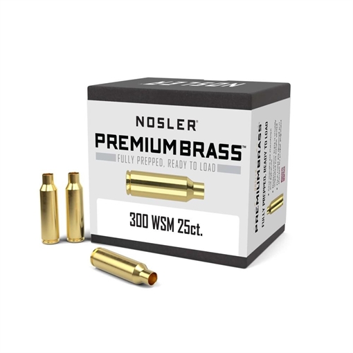 Picture of Nosler Unprimed Brass Rifle Cartridge Cases 25/ct .300 WSM 11863