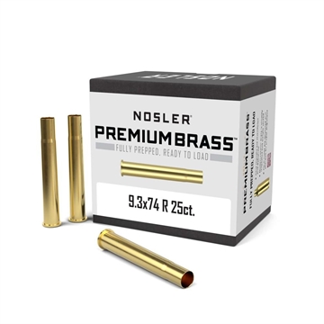 Picture of Nosler Unprimed Brass Rifle Cartridge Cases 25/ct 9.3x74mm 11954