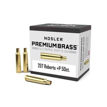 Picture of Nosler Unprimed Brass Rifle Cartridge Cases 50/ct .257 Roberts (+P) 10135