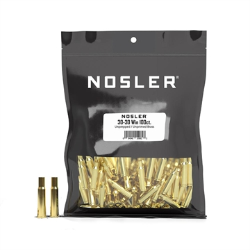 Picture of Nosler Unprimed Unprepped Brass Rifle Cartridge Cases 30-30 WIN NOS-HS 100/ct (BULK) 10082