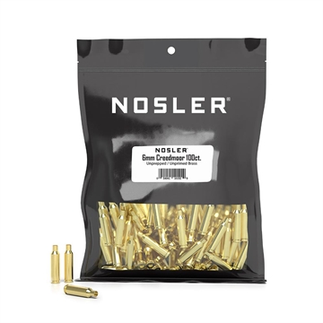 Picture of Nosler Unprimed Unprepped Brass Rifle Cartridge Cases 6mm Creedmoor 100/ct (BULK) 10192