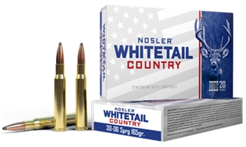 Picture of Nosler Whitetail Country 30-06Springfield 165gr Spitzer Boat Tail 20 Per Box/10 Case 40125