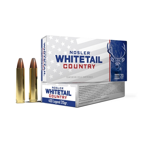 Picture of NOSLER WHITETAIL COUNTRY 400LEG 215GR SW 20/10 40138