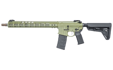 Picture of Noveske Gen 4, Semi-automatic, AR, 223REMINGTON/556NATO, 16" Barrel, M-Lok Handguard, Green, Magpul MOE SL Stock, Magpul MBUS Pro Sights, 30 Rounds 02000563-BG