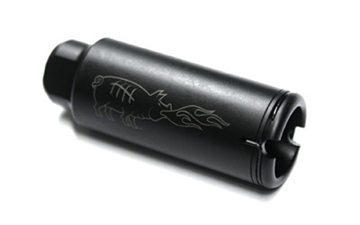 Picture of Noveske KX5 Flash Suppressor, 556NATO, 1/2X28, Fits AR Rifles, Black Finish 5000519 05000519