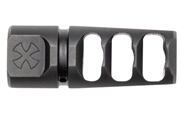 Picture of Noveske Muzzle Brake, 7.62 NATO, Fits AR, 5/8X24 Thread Pitch, Matte Finish, Black, Three Port, Noveske Cross Engraved 05002813