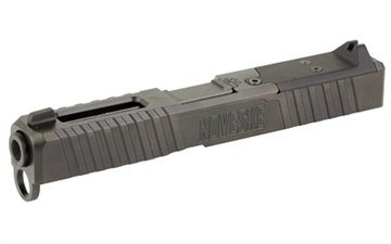 Picture of Noveske DM Slide, Noveske Barrel, DLC Finish, Black, Direct Mount Optics Ready, Fits Glock 19 Gen 4, Includes Noveske End Plate, Cover Plate w/Rear Sight, Front Sight 03002700