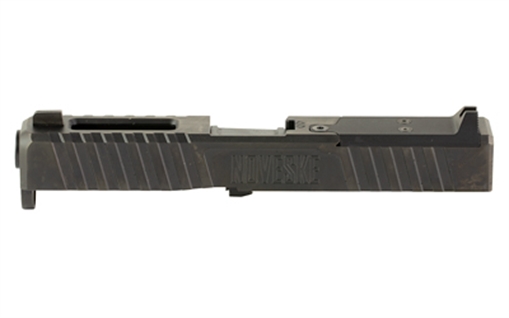 Picture of Noveske DM Slide, Noveske Barrel, DLC Finish, Black, Direct Mount Optics Ready, Fits Glock 19 Gen 5, Includes Noveske End Plate, Cover Plate w/Rear Sight, Front Sight 03002702