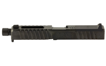 Picture of Noveske DM Slide, Noveske Barrel Threaded 1/2x28, DLC Finish, Black, Direct Mount Optics Ready, Fits Glock 17 Gen 3, Includes Noveske End Plate, Cover Plate w/Rear Sight, Front Sight 03002703