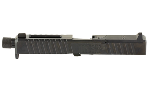 Picture of Noveske DM Slide, Noveske Barrel Threaded 1/2x28, DLC Finish, Black, Direct Mount Optics Ready, Fits Glock 17 Gen 4, Includes Noveske End Plate, Cover Plate w/Rear Sight, Front Sight 03002705