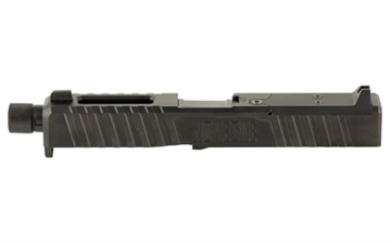 Picture of Noveske DM Slide, Noveske Barrel Threaded 1/2x28, DLC Finish, Black, Direct Mount Optics Ready, Fits Glock 19 Gen 3, Includes Noveske End Plate, Cover Plate w/Rear Sight, Front Sight 03002697