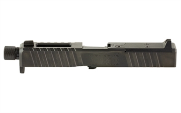 Picture of Noveske DM Slide, Noveske Barrel Threaded 1/2x28, DLC Finish, Black, Direct Mount Optics Ready, Fits Glock 19 Gen 5, Includes Noveske End Plate, Cover Plate w/Rear Sight, Front Sight 03002701