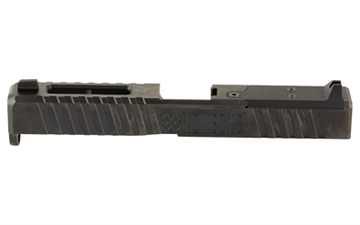 Picture of Noveske DM Slide, DLC Finish, Black, Direct Mount Optics Ready, Fits Glock 17 Gen 5, Includes Noveske End Plate, Cover Plate w/Rear Sight, Front Sight 03002529