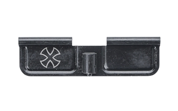 Picture of Noveske Dust Cover, Iron Cross, Fits AR Rifles, Black, Ejection Port Cover Kit, Includes: Dust Cover, Rod, Spring, and Clip 05001346