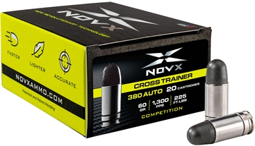 Picture of NovX Black 380ACP 60gr Copper Polymer Frangible 20 Per Box/10 Case 380CTCSS20