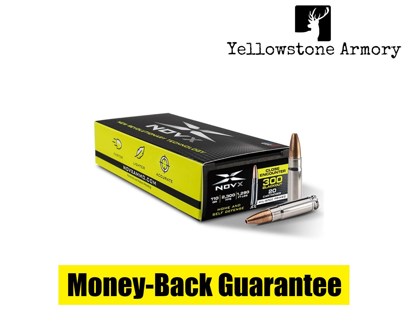 NovX Close Encounter Rifle Ammunition .300 Blackout 110gr 300BLK110CE-20-img-0
