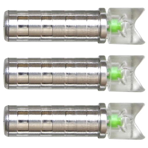 Picture of NuFletch Ignitor Crossbow Nocks Green Moon .285 X Bolt 3 pk. IGNT-285-GRN/3PK