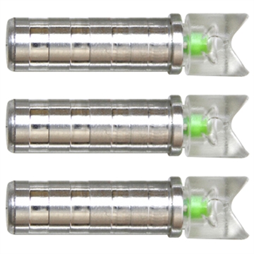 Picture of NuFletch Ignitor Crossbow Nocks Green Moon .285 X Bolt 3 pk. IGNT-285-GRN/3PK