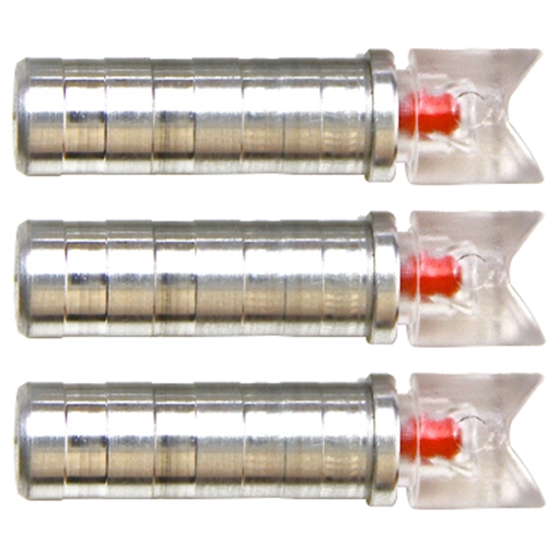 Picture of NuFletch NuFletch Ignitor Crossbow Nocks Red Moon .295 X Bolt 3 pk. IGNT-295-RED/3PK