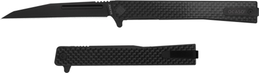 Picture of OCASO KNIVES SOLSTICE 3.4"FLDR CARBON FIBER/BLACK WHARNCLIFFE 8WFB