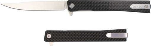 Picture of OCASO KNIVES SOLSTICE 3.5"FLDR CARBON FIBER/SATIN STRAIGHT 10CFS