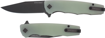Picture of OCASO KNIVES KNIVES STRATEGY 3.5" FLD JADE G-10/BLACK PVD D2 29JGB