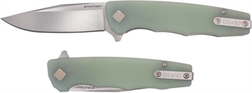 Picture of OCASO KNIVES STRATEGY 3.5" FLD JADE G-10/SATIN D2 29JGD