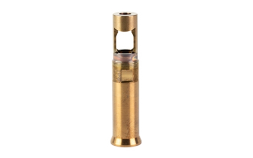 Picture of Otter Creek Labs Over the Barrel Muzzle Brake, 1/2X28", For Use with Ops Inc 12 Model, AEM5 and OCM5 Suppressors, Raw Heat Treat Finish, Gold OCL-804