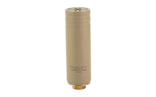 Picture of Otter Creek Labs Polonium, K, Rifle Suppressor, 556NATO, Threaded 1.375x24, Stainless Steel Construction, Cerakote Finish, Flat Dark Earth POLKFDE