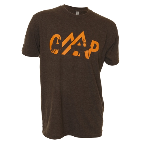 Picture of October Mountain Logo Tee Espresso Medium 811314025975