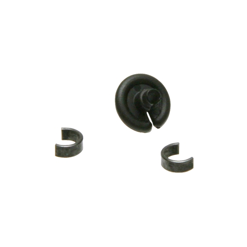 Picture of October Mountain October Mountain Slotted Kisser Button Black 3/8 in. 1 pk. 1836