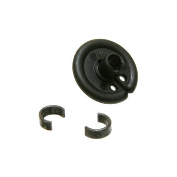 Picture of October Mountain Slotted Kisser Button Black 9/16 in. 1 pk. 810173010771