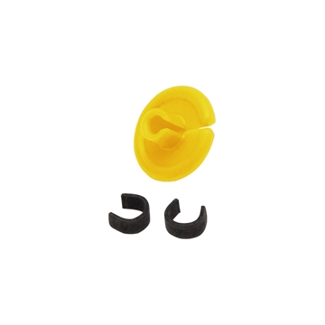 Picture of October Mountain October Mountain String Love 2.0 Kisser Button Yellow 25 pk. 60780