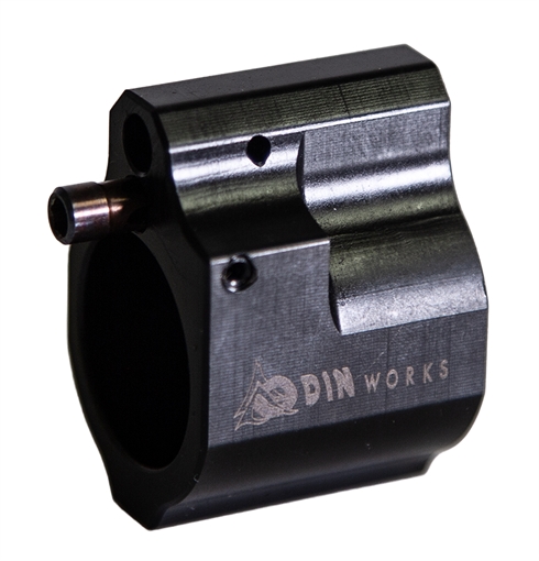 Picture of Odin Works Gas Block Low Profile .750" Rifle Black Nitride Carbon Steel GBADJSLIM
