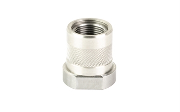 Picture of Odin Works Thread Adapter, 1/2X28 to 5/X24, 223 Remington/556NATO, Silver SUP-TA-1-2-TO-5-8