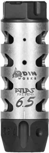 Picture of Odin Works Atlas 6.5, Muzzle Brake, 6.5MM or 6MM Calibers, 5/8-24 Threaded, Stainless Steel MB-ATLAS-6.5 MBATLAS65