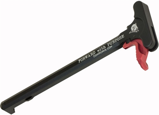 Picture of ODIN WORKS EXTENDED CHARGING HANDLE RED FOR AR-15 ACCCHXCHRED