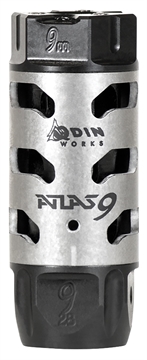 Picture of Odin Works Atlas 9, Muzzle Brake, 9MM, 1/2-28 Threaded, Stainless Steel MB-ATLAS-9-28 MBATLAS928