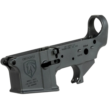 Picture of One Horse OH-15 MULTI-CALIBER STRIPPED LOWER RECEIVER FOR AR-15 BLACK OH-LR02