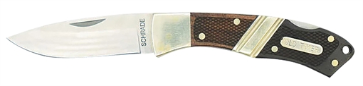 Picture of Old Timer Mountain Beaver Jr. 2.50" Folding Drop Point Plain Mirror Polished 9Cr18MoV SS Blade, Ebony & Rosewood/Nickel Handle 1181069